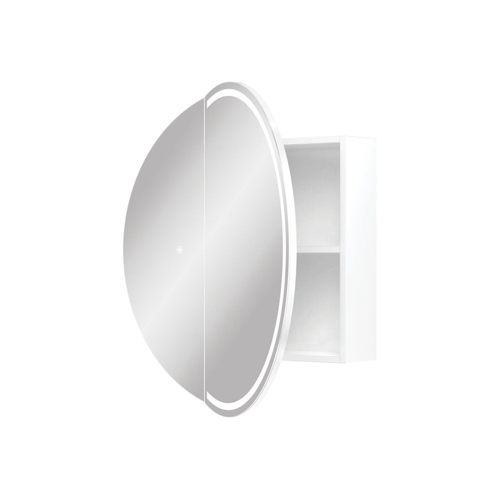 Round Split LED Mirror Cabinet