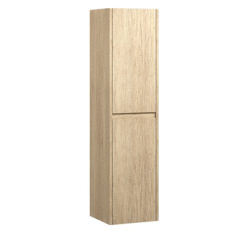 Edge Tallboy, Finish: Scandi Oak, Option: Wall Hung