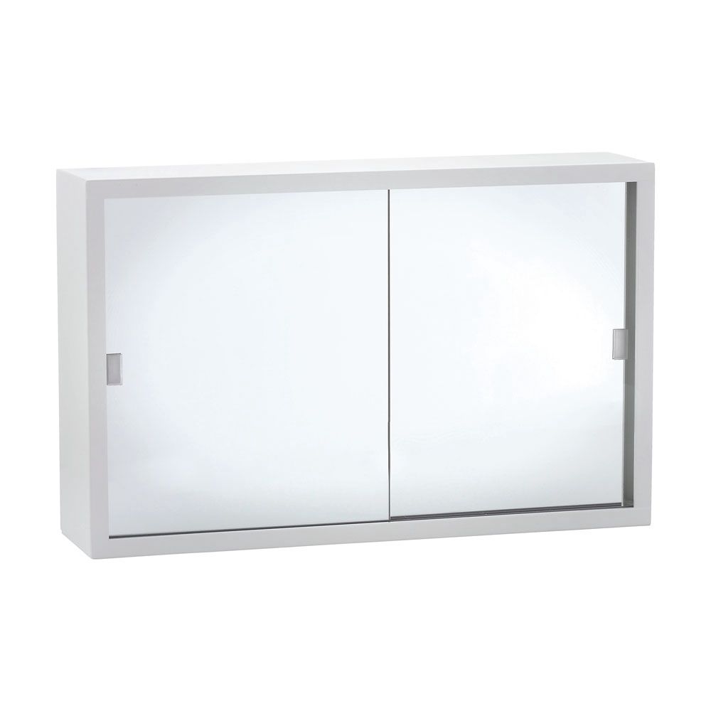 Metal Mirror Cabinets, Option: Glass Doors
