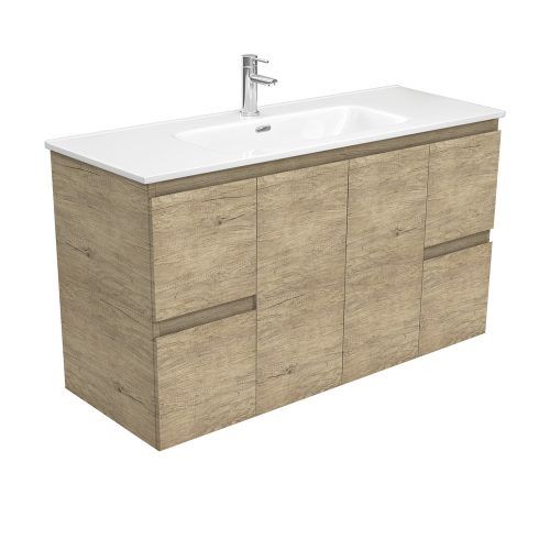 EDGE Scandi Oak - Wall Hung Vanity Unit