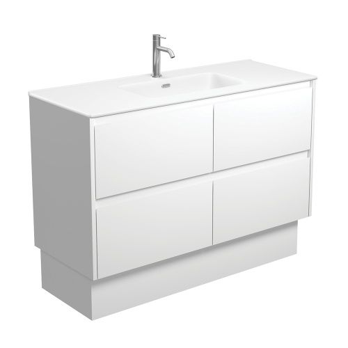 AMATO Satin White - Vanity On Kickboard