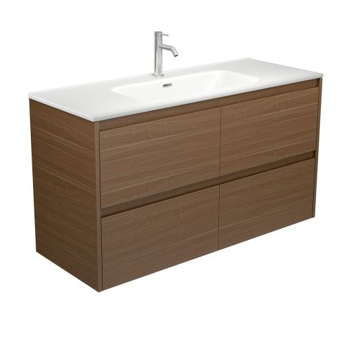 AMATO Walnut - Wall Hung Vanity