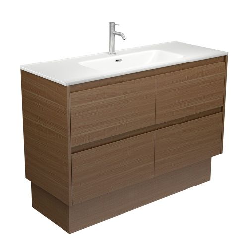 AMATO Walnut - Vanity On Kickboard
