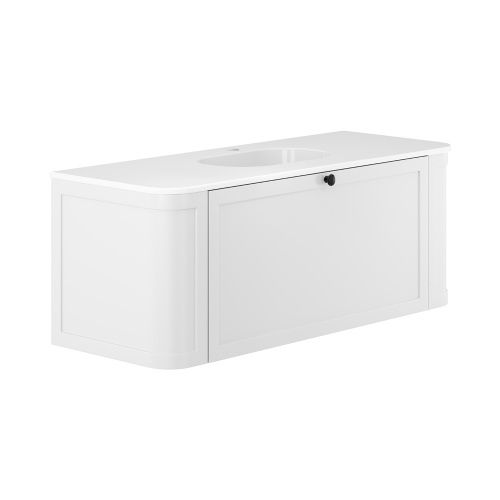 MILA Satin White - Wall Hung Vanity