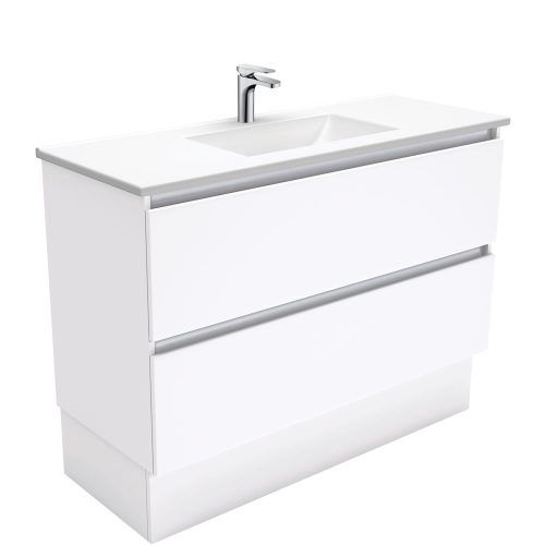 QUEST Gloss White - Vanity On Kickboard
