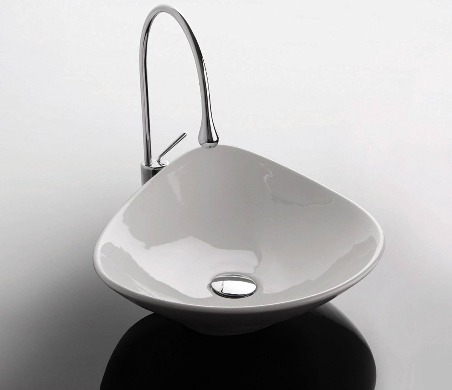 Sinfonia Bench Basin, Colour: Gloss White