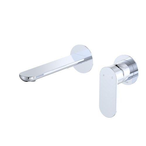 EMPIRE SLIM Basin/Bath Wall Mixer Set Round Plates LF, Finish: Chrome, Size: 160mm