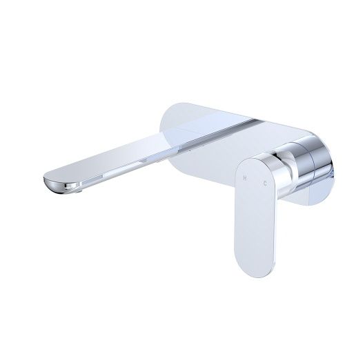 EMPIRE SLIM Basin/Bath Wall Mixer Set Oval Plate, Finish: Chrome, Size: 160mm
