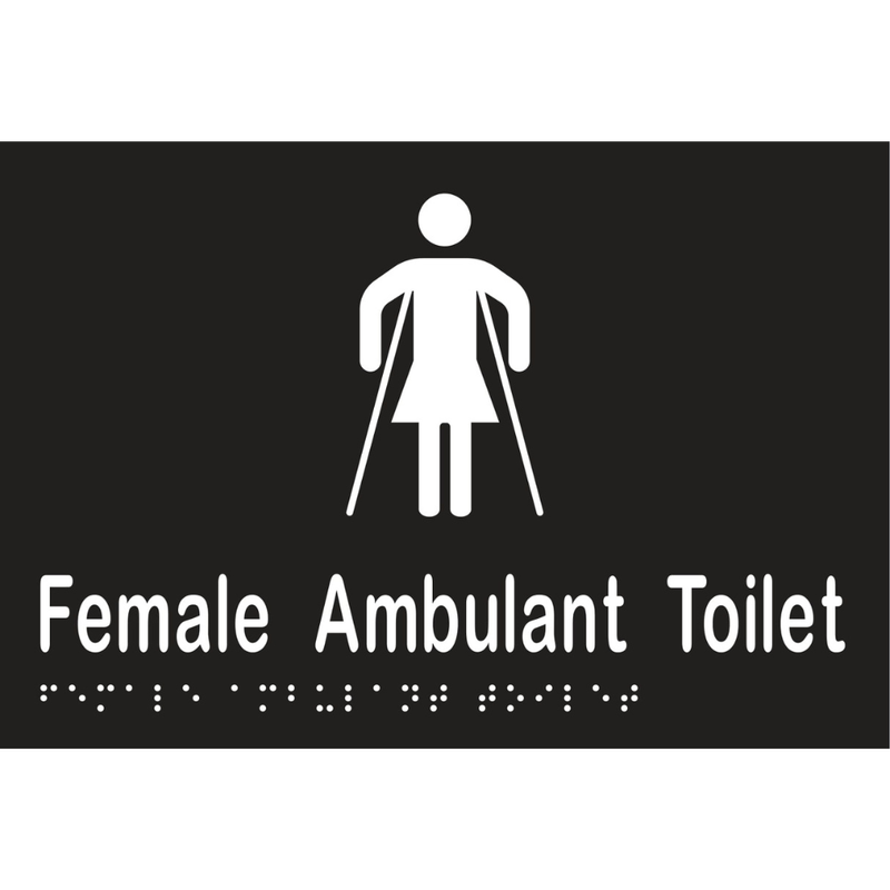 Vinyl Female Ambulant Tlt Braille Sign