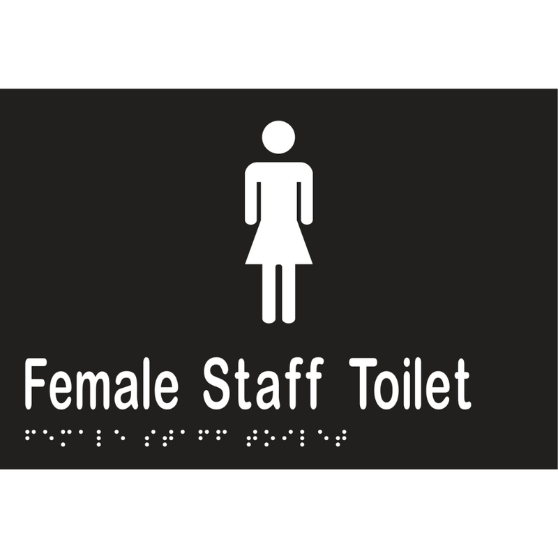 Vinyl Female Staff Tlt Braille Sign