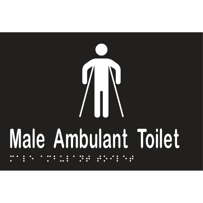 Vinyl Male Ambulant Tlt Braille Sign