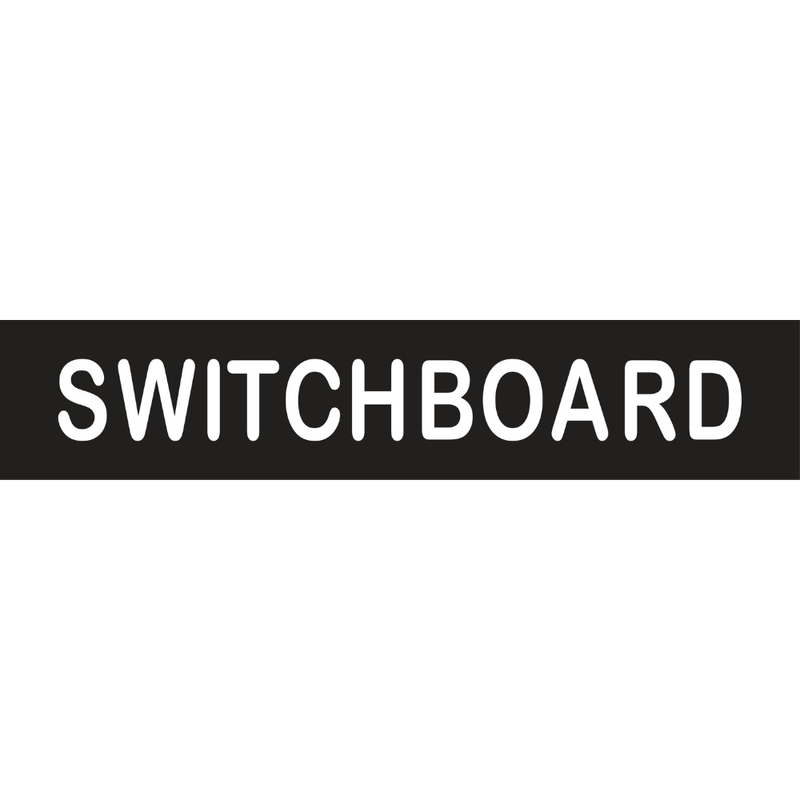 Vinyl Switchboard Sign