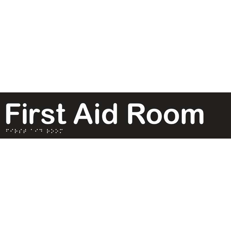 Vinyl First Aid Room Braille Sign