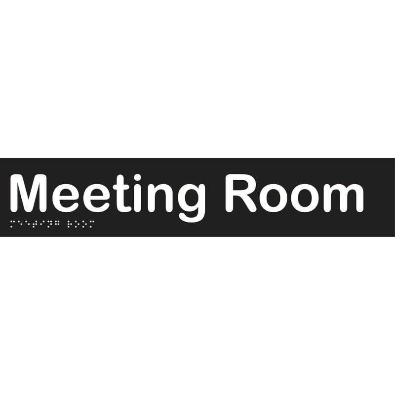 Vinyl Meeting Room Braille Sign