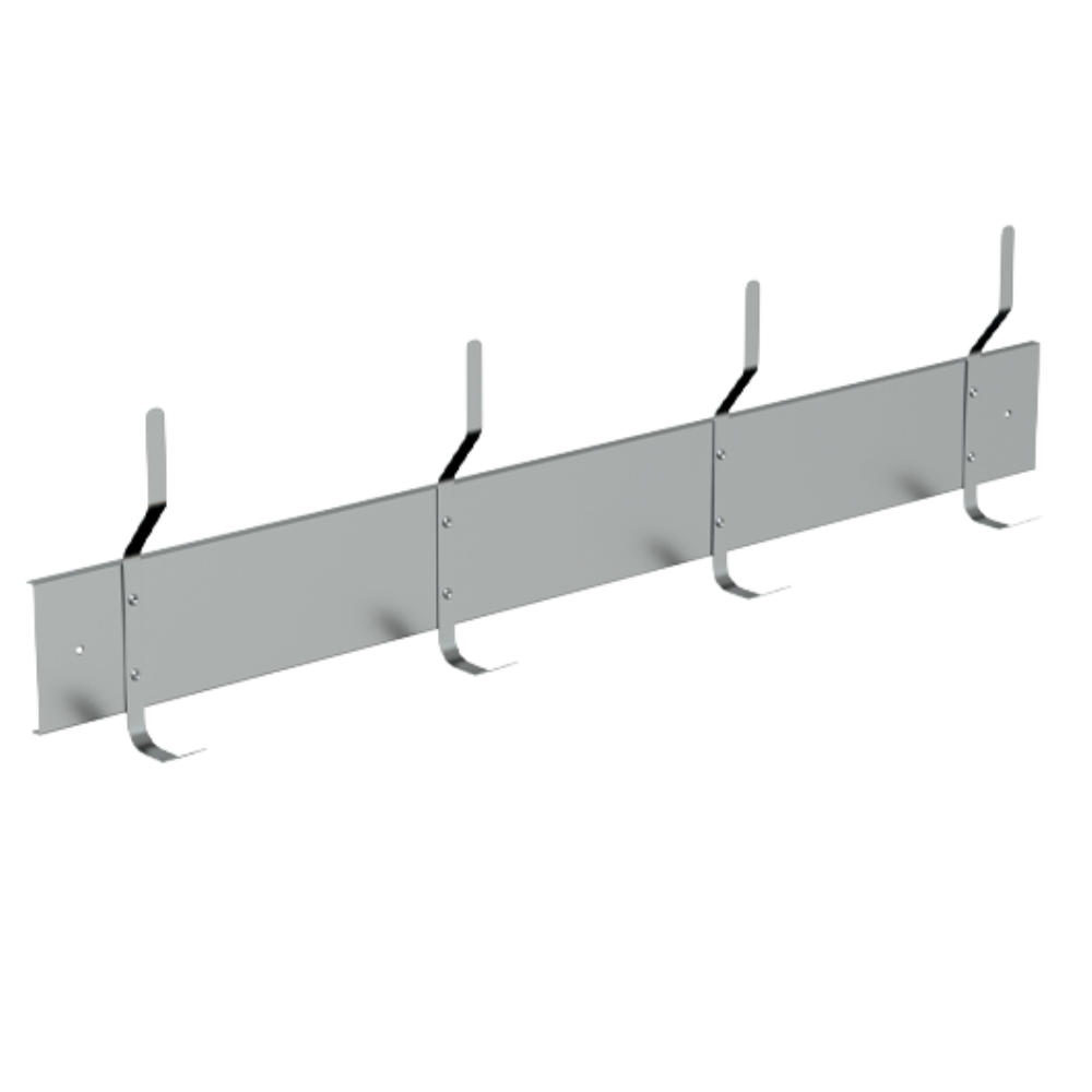 Utility 4 Hook Strip, Finish: Satin Stainless Steel, Size: 914mm