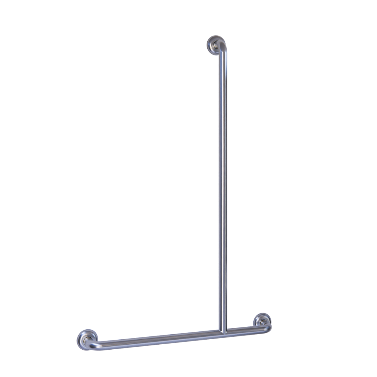 Accessible Shower Inverted “T” Right Hand Grab Rail, Concealed Fix, Finish: Stainless Steel