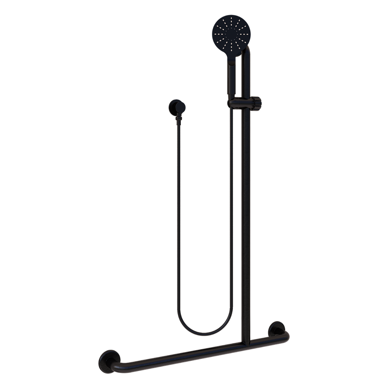 Offset Flush RH Mount Shower Grab Rail Kit