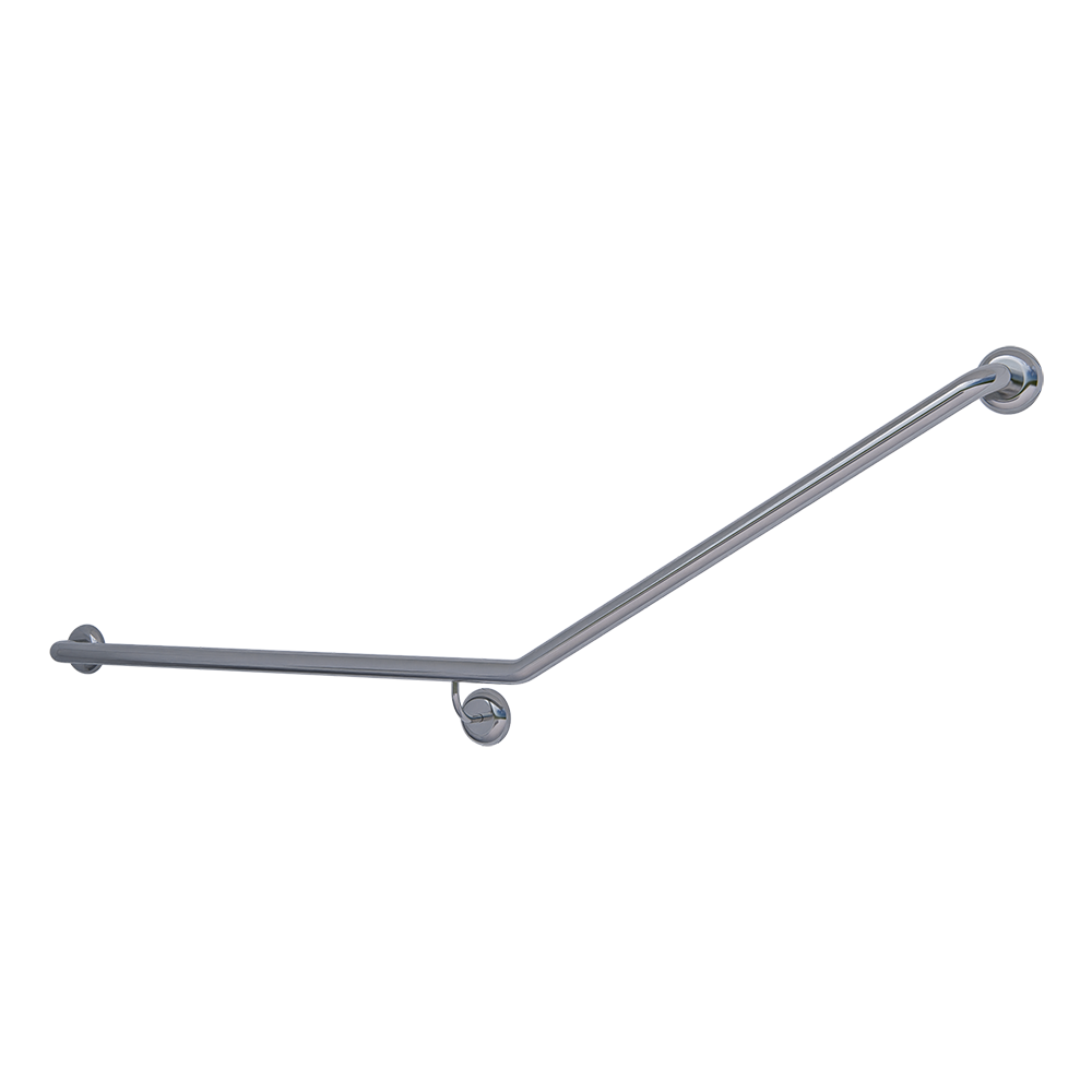 Accessible 30° Grab Rail, Concealed Fix, Finish: Stainless Steel, Option: Left-Hand