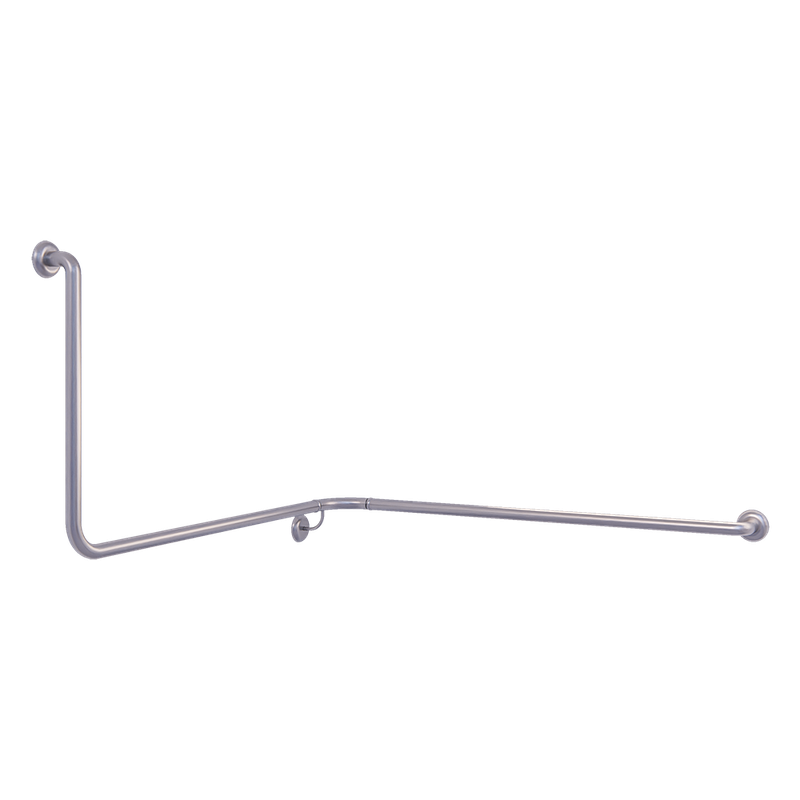 Accessible Wrap Around Right Hand 90° Grab Rail, Modular, Concealed Fix
