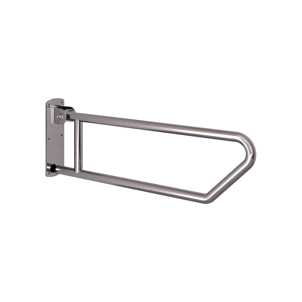 Drop Down Grab Rail Click Lock, Finish: Satin Stainless Steel