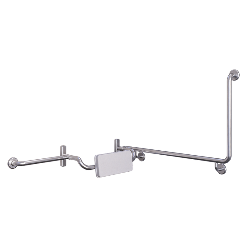 Accessible 90°Grab Rail and Back Rest Set