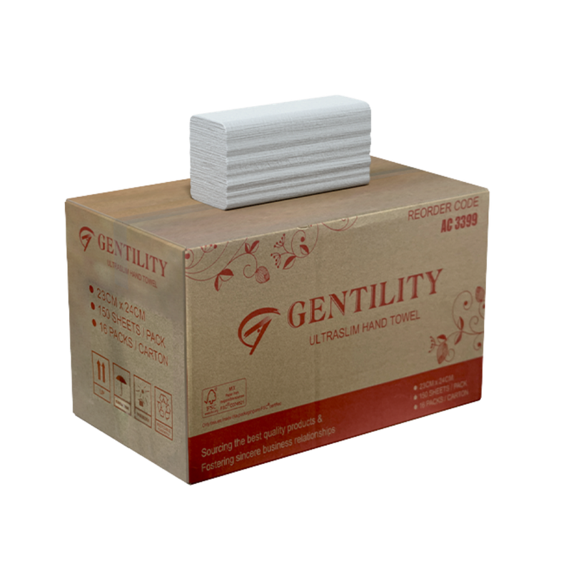 Ultra Slim Paper Towel – 16 packs per carton