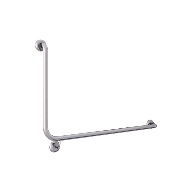 90° Flush Mount Side Wall RH Grab Rail in Antimicrobial