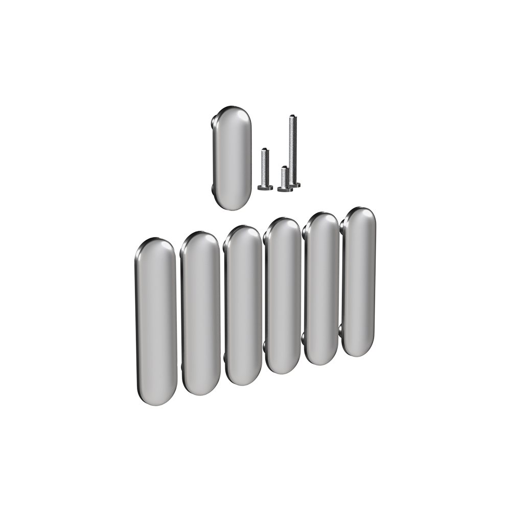Bolt-Through Kit, Finish: Satin Plated Chrome