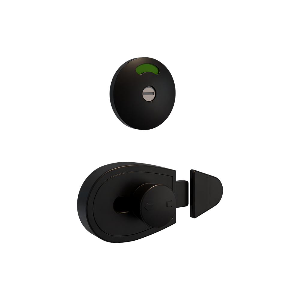 Xcel Series Slide Lock and Indicator Set, Finish: Designer Black