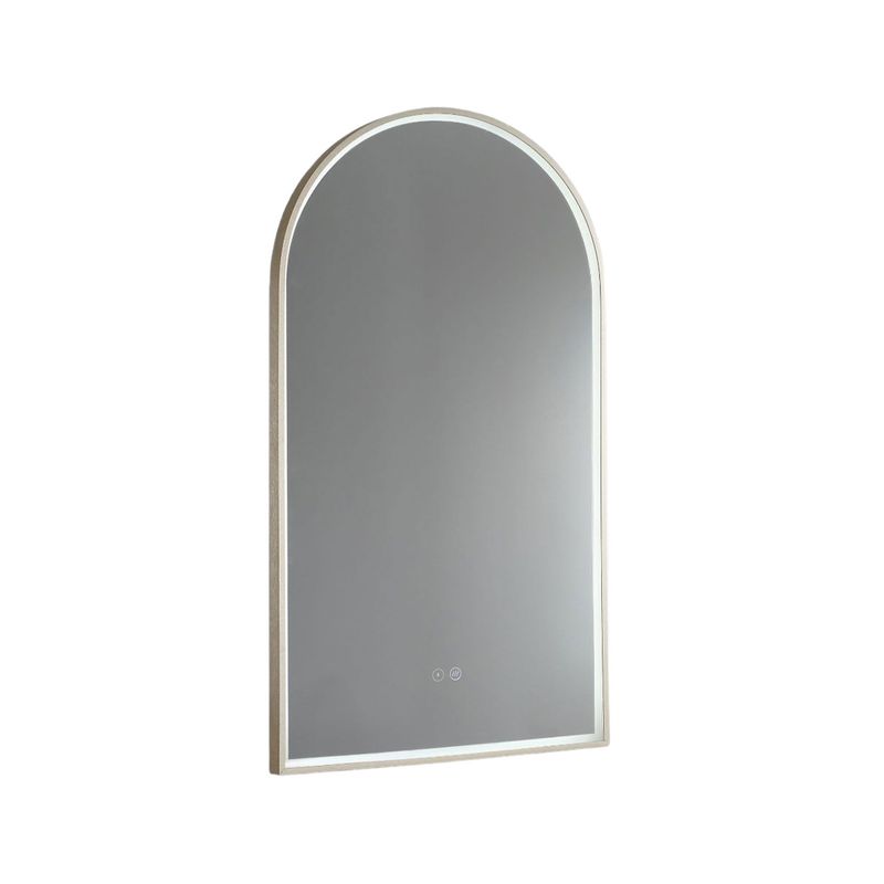 Arch LED Mirror with Demister + Portable Magnifier