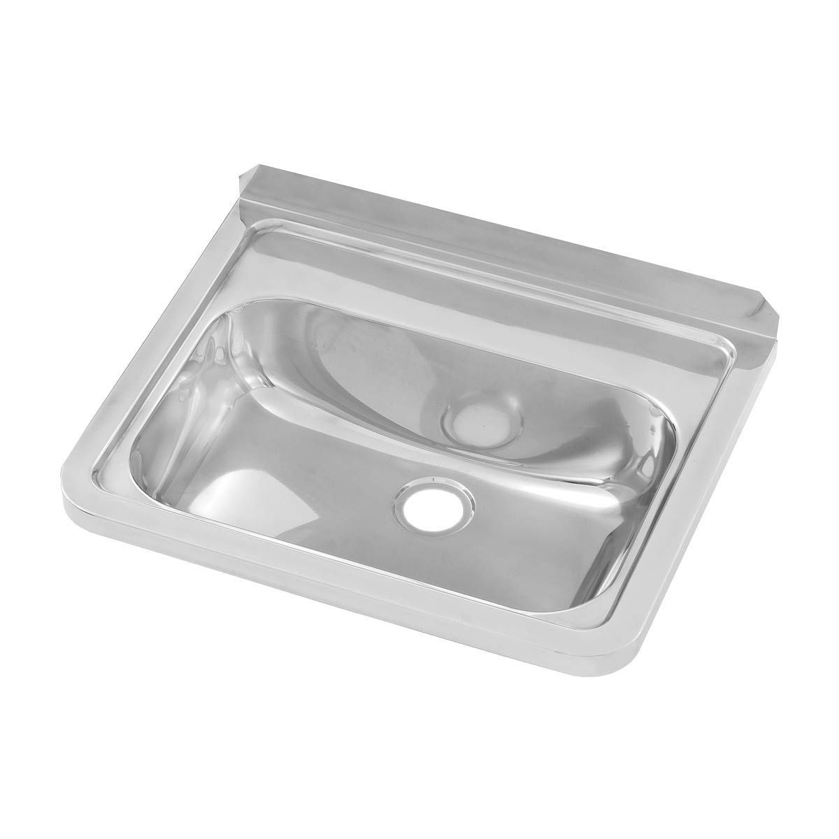 Wall Mounted Hand Basin, Option: No Tap Holes