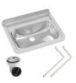 Wall Mounted Hand Basin Kit, Finish: No Overflow, Option: No Tap Holes