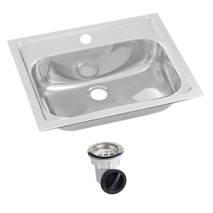 Inset Stainless Steel Hand Basin Kit