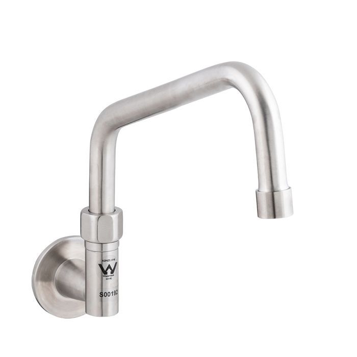 Wall Elbow with Spout, Option: with 6&quot; Spout
