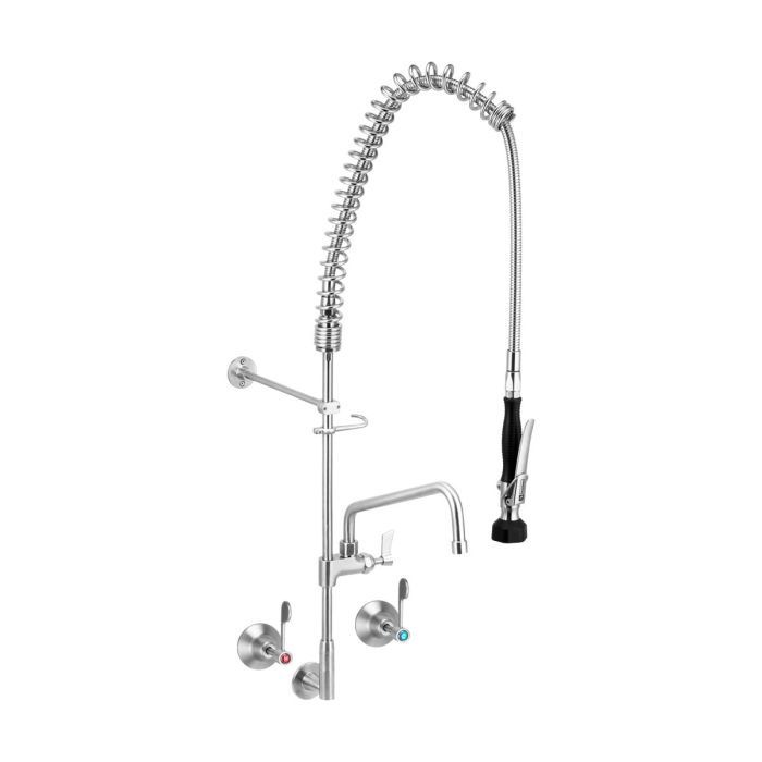 Stainless Steel Wall Stops And Elbow Pre Rinse Unit With 12&quot; Pot Filler