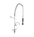 Stainless Steel Dual Bench Mounted Pre Rinse Unit With 6&quot; Pot Filler