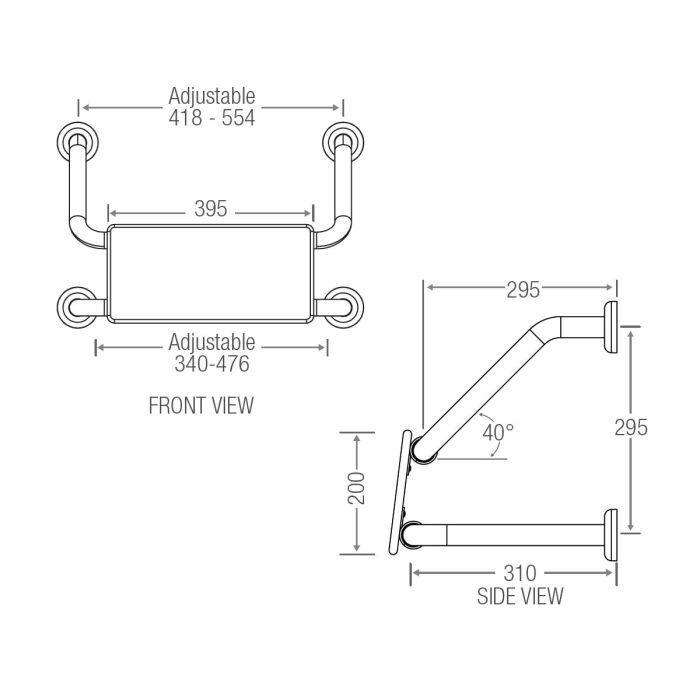 Wall Mounted Back Rest