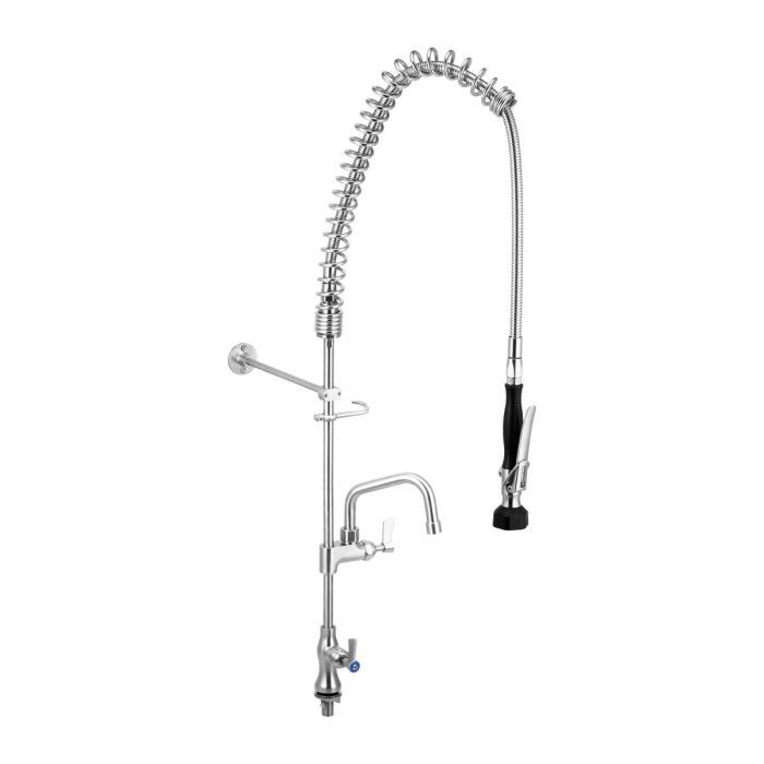 Stainless Steel Single Bench Mounted Pre Rinse Unit With 6&quot; Pot Filler