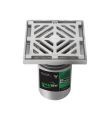 Square Floor Waste, Finish: 304 Grade SS, Option: Suits 100mm Pipe, Size: 150mm
