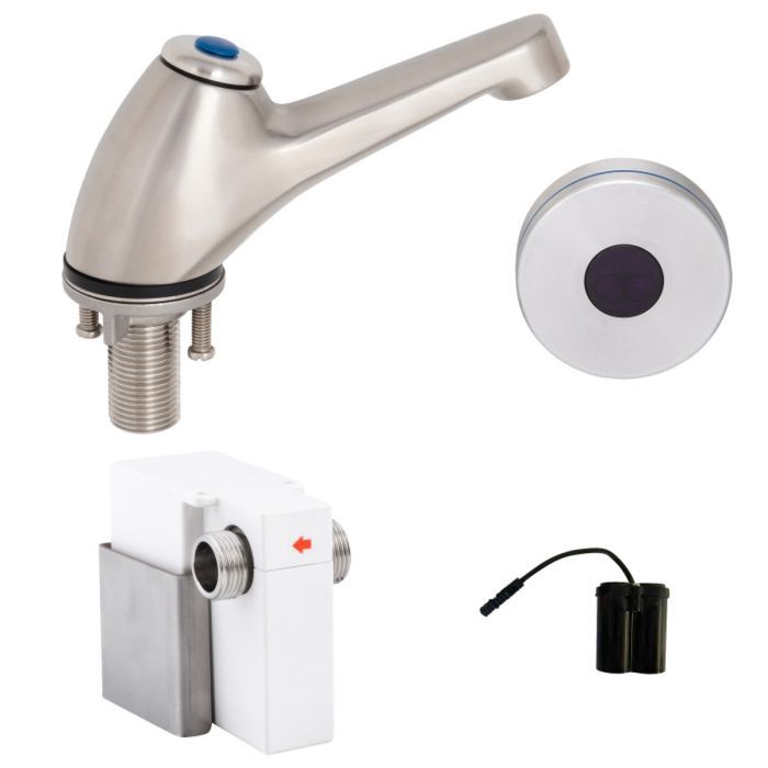 Sensor Operated Pillar Tap, Option: Battery Operated