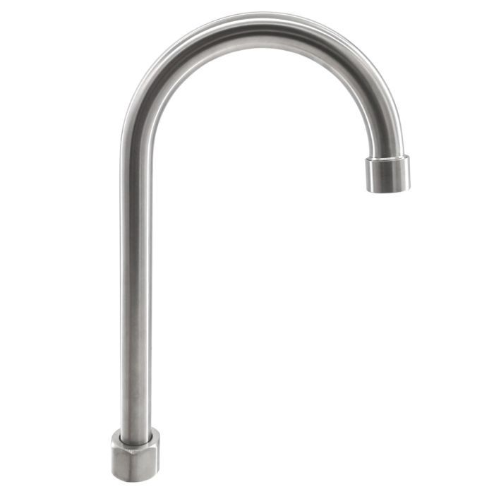 Stainless Steel Gooseneck 12&quot; Swivel Spout Only, Option: 12&quot;