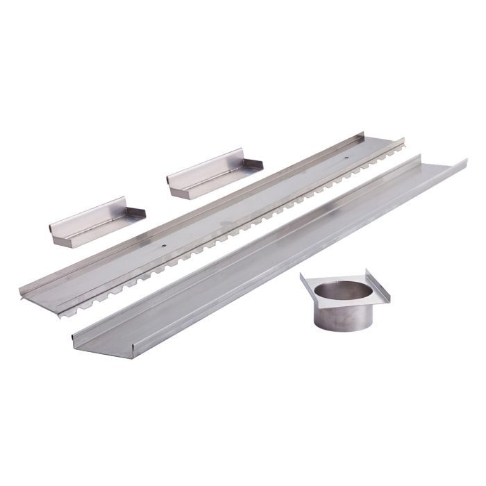 In2Gr8 Pre Fab Flat Bottom Channel &amp; Tile Insert, Finish: Up to 900mmL, Size: 109.6 (100mm grate width)