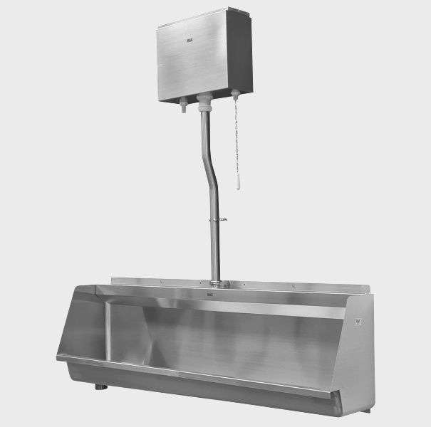 Complete 1500mm setup with pullchain &amp; pipe clip, Size: 1500mm