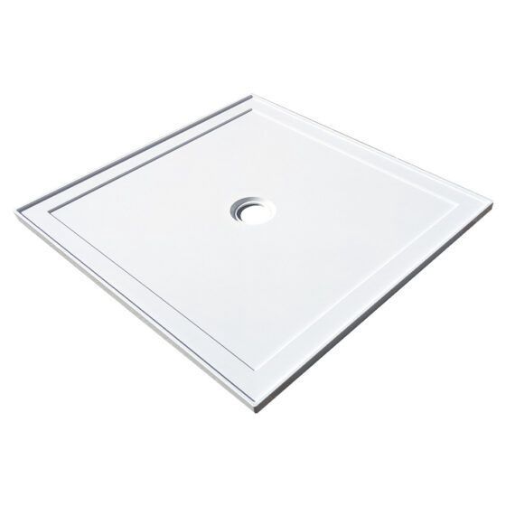 SMC Shower Base 90x90cm Centre Outlet