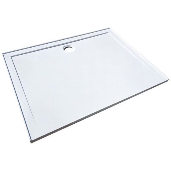 SMC Shower Base 120x90cm Rear Outlet