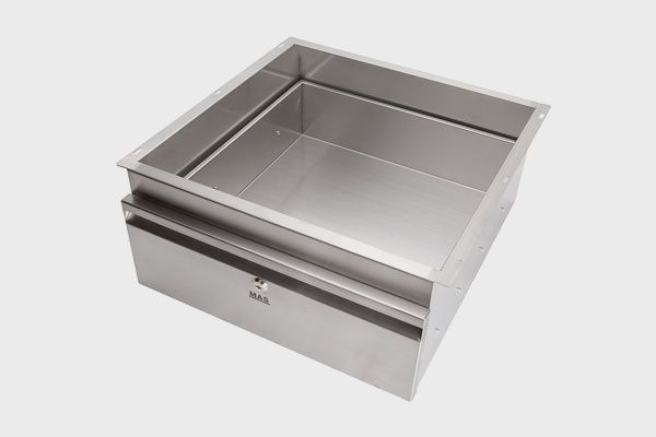 MAS Stainless Steel Drawer, Option: With Lock