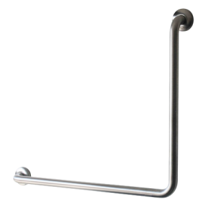 Grab Rail Toilet Ambulant L Shaped, Finish: Polished SS