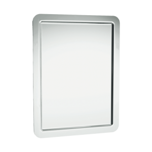 Framed Mirror With Round Edges