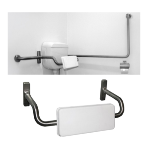 Back Rest With Padded Arm, Option: Dropped Arm SS