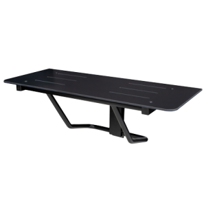 Accessible Compliant Folding Shower Seat, Finish: Phenolic Matte Black, Size: 960x400